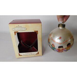 Vintage HALLMARK Keepsake Ornament Christmas Around the World 2002 Ball